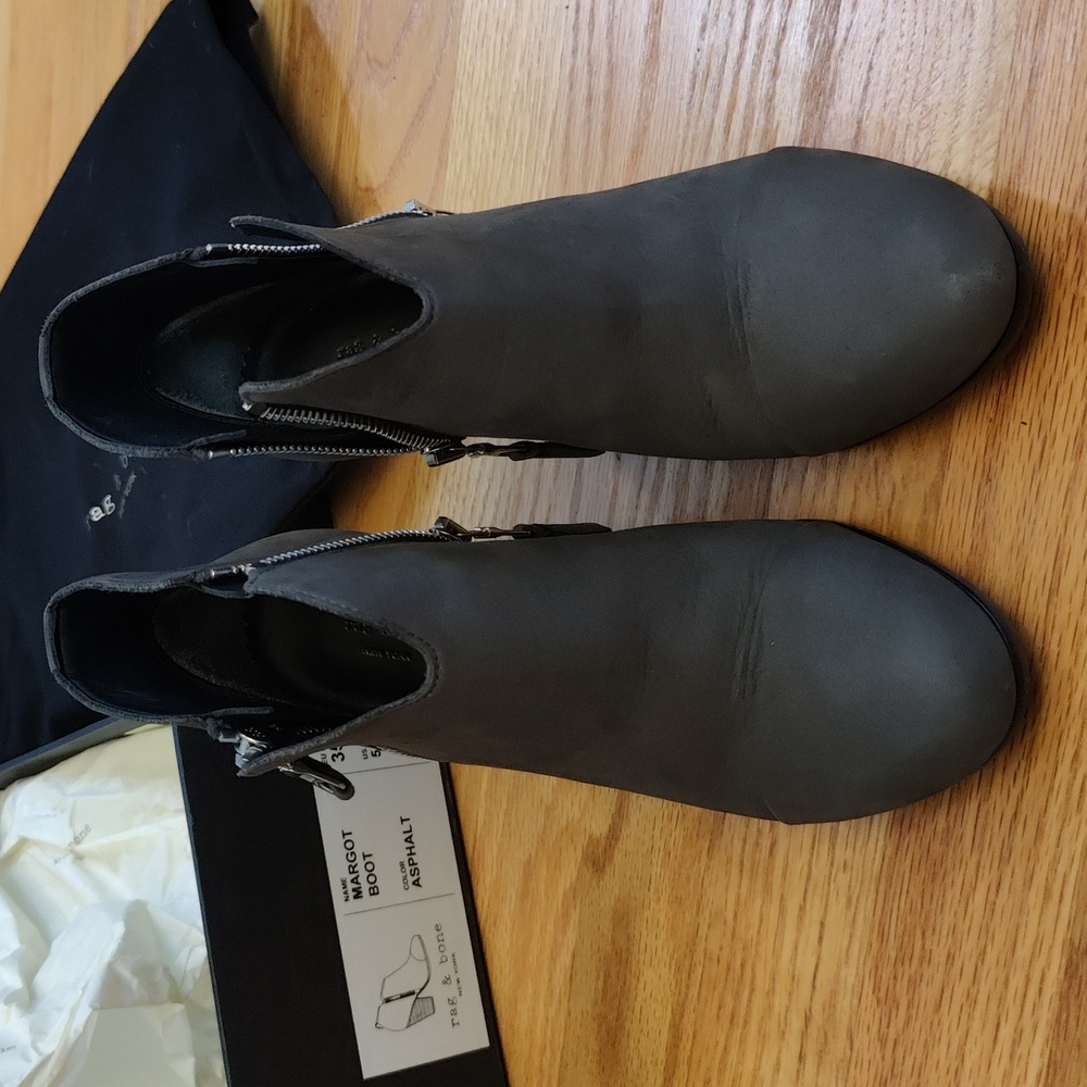 rag & bone Classic MARGOT Ankle Boots | Asphalt Dark Grey - Picture 2 of 4